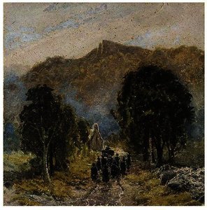 A Funeral At Bettwys-Y-Coed Church, North Wales