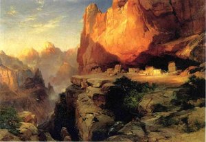Cliff Dwellers — Thomas Moran