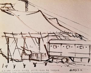 Circus Moira Orfei. The Entrance For The Tigers — Alfred Freddy Krupa, Minimalism