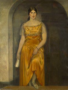 Portrait Of Mrs. Kroll In Yellow — Leon Kroll