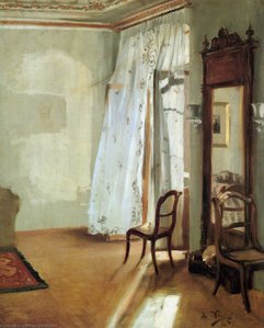 Interior of a Room with Balcon