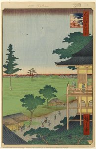 66 (70) The Sazaidō Hall At The Five Hundred Rakan Temple — Ando Hiroshige