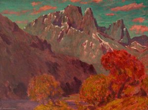 Mountainous Landscape With Trees In The Foreground (merthyr Mawr) — Christopher Williams
