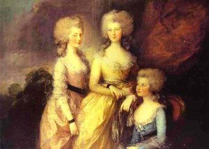 The Three Elder Princesses — Thomas Gainsborough, Romanticism