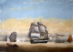 Hms 'victory' At Spithead,