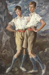 Thomas Francis Jeune (1914–1979), And Hanmer Cecil Hanbury (1916–1994) — Augustus Edwin John