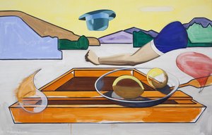 Orange Raft — David Salle