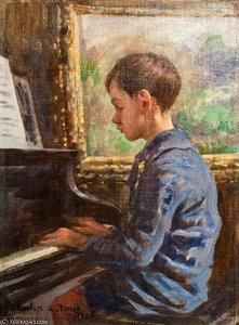The Young Pianist — Elizabeth Adela Stanhope Forbes