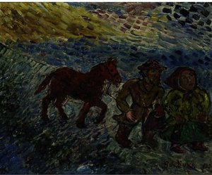Winter Walk — David Davidovich Burliuk, Futurism