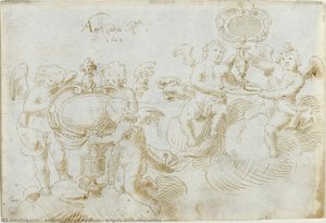 Angels with reliquaries