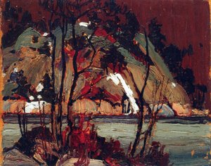 Early Spring In Cauchon Lake — Tom Thomson