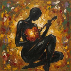 The Luminous Core Of A Silent Song In Embers And Shadow — Laurent Mercier