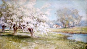 Apple Blossoms, (painting)