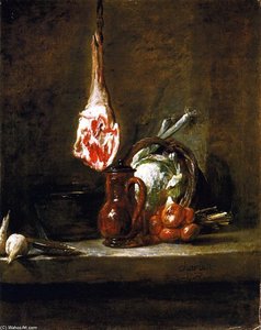 Still Life With Leg Of Mutton — Jean-baptiste-siméon Chardin