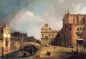 Santi Giovanni E Paolo And The Scuola Di San Marco — Canaletto