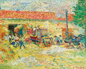 Threshing Wheat — Nikolai Aleksandrovich Tarkhov