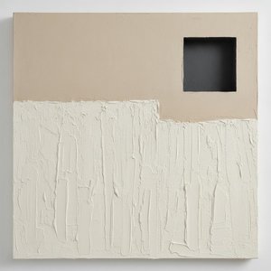 Architectural Void Over Heavy Rhythms Of White Impasto — David Moreau, Contemporary Abstraction