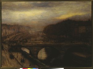 Pont Saint-michel In Paris — Józef Pankiewicz