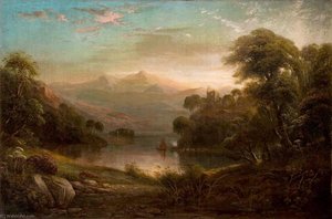Landscape With A Lake — George Frederick Buchanan, Romanticism