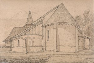 East End Of The Abbey Church Of St. Paul At Rouen, Normandy — John Sell Cotman