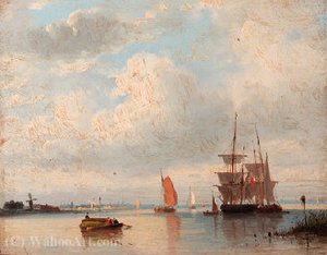 A river estuary