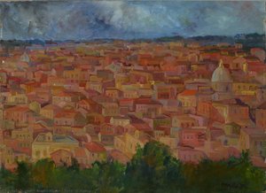 Tetti Di Roma — Mario Mafai