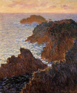 Felsen Bei Belle-île, Hafen Domois — Claude Monet, Impressionismus