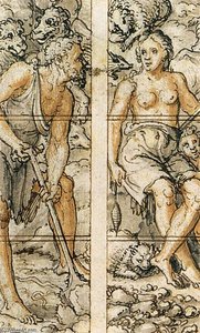 Adam And Eve (detail)