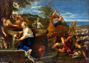 Moses And The Daughters Of Jethro