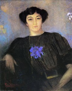Portrait Of Madame Gustave Fayet — Odilon Redon