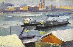 The Danube At Winter — Armand Schonberger
