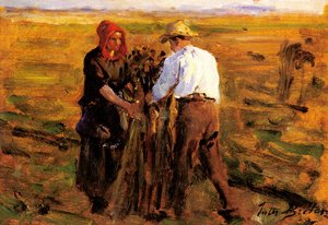 Mise En Tas Des Oeillettes — Jules Adolphe Aimé Louis Breton