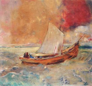 Yellow Boat — Odilon Redon