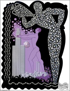 The Zodiac, Aquarius — Erté