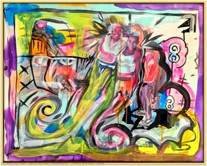 Yvette And Hot Friend — David Michael Hinnebusch, Neo-expressionism