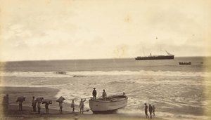 Shipping Coffee, Champerico, Guatemala — Eadweard J Muybridge
