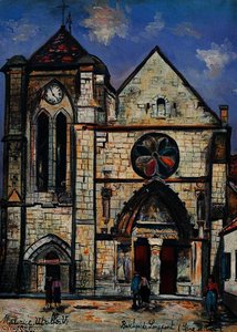 La Basilique De Longpont — Maurice Utrillo