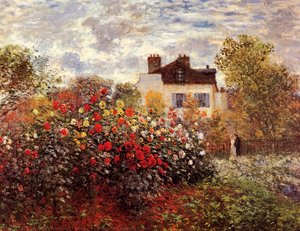 Monet's Garden In Argenteuil Sun — Claude Monet, Impressionism