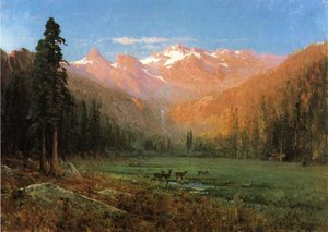 View Of Cascade Lake, Near Tahoe — Thomas Hill, Hudson River School
