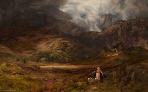 A Mountain Farm, Llanrhychwyn, Near Trefriw — Henry Clarence Whaite, Romanticism