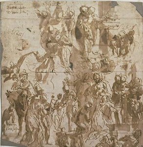Studies For The Adoration Of The Magi — Paolo Veronese