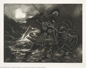 Achilles Slays Hector At Otira Gorge — Marian Maguire