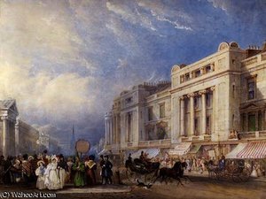 Regent Street, London, looking North, with Dickins