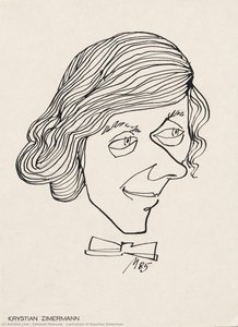 Caricature of Krystian Zimerman