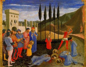 La Decapitación De Cosme Y Damián — Fra Angelico, Early Renaissance