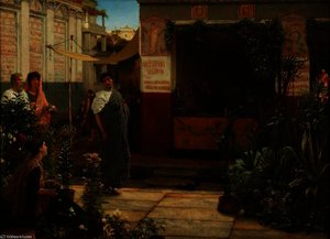 A Roman Flower Market — Lourens Alma Tadema