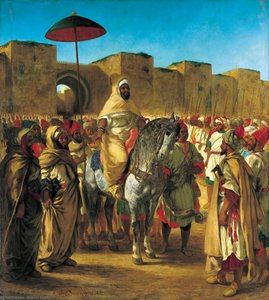 Sultan Of Morocco: Moulay Abd-er-rahman — Eugène Delacroix, Romanticism