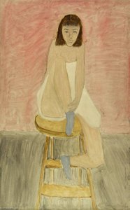Girl Seated On A Stool — Milton Avery