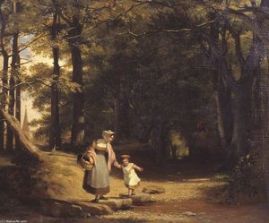 Stepping Stones On The Machno, North Wales - Study From Nature