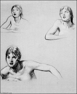 Studies For Halcyone — Herbert James Draper